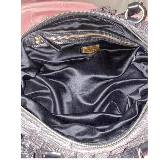 Vintage Miu Miu Distressed Black Denim top handle/crossbody bag - Picture 9 of 9